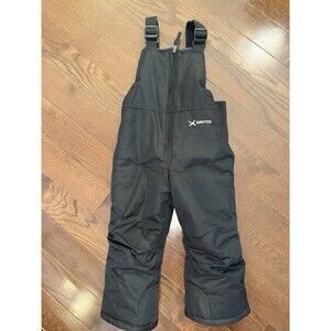 Arctix Kids Black Insulated Snow Bib Overalls Winter Ski Pants Size 3T / 5K